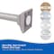 Kenney Mfg No Tools Decorative Shower Curtain Rod, 42-72", Polished Pewter KN60966NP - alternate 7